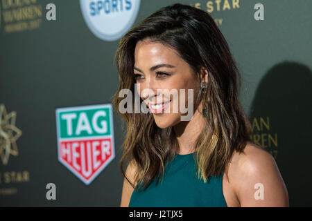 Sydney, Australie. 1er mai 2017. VIP's, des célébrités et des Sports Stars arrivent à l'événement Star Casino Centre pour la Dolan Warren Awards qui a eu lieu le 1er mai 2017. Photo n'est Tara Rushton posant sur le tapis rouge. Credit : mjmediabox / Alamy Live News Banque D'Images