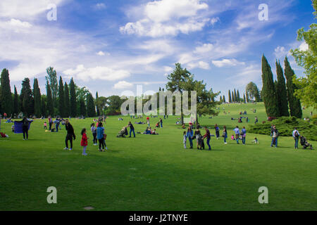 Week-end dans le jardin de parc Sigurta ItalyApril 30, 2017 Banque D'Images