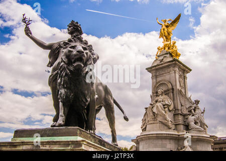 Queen Victoria Memorial Londres Banque D'Images