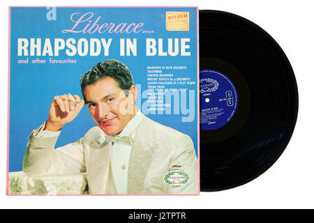 Liberace Rhapsody in Blue sur vinyle Banque D'Images