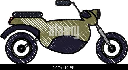 Transport véhicule hobby moto dessin Illustration de Vecteur