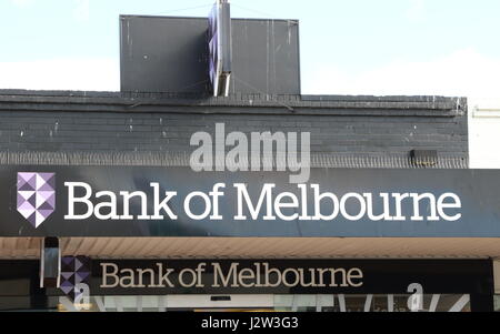 La signalisation de la banque à Mornington, Victoria, Australie le 11 mai 2016 Photo de Keith Mayhew Banque D'Images