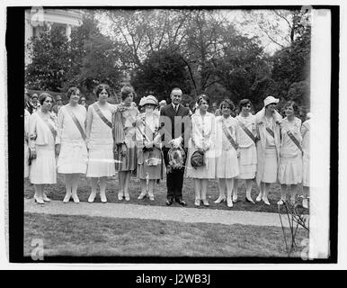 1927 Coolidge avec les filles d'avril 1812 npc2007016824 LC26 Banque D'Images