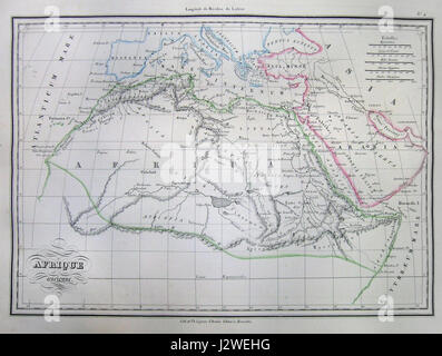 Malte-Brun 1837 Carte de l'Afrique dans l'Antiquité - Geographicus - AfricaAncient-mo-1837 Banque D'Images