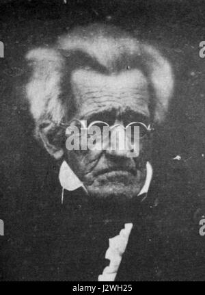 Andrew Jackson à l'âge de 78 ans est représenté dans ce portrait, soulignant son apparence âgée. Jackson, le 7e président des États-Unis, est montré dans un état de réflexion, offrant un aperçu de ses dernières années après avoir servi à la présidence et son impact sur l'histoire américaine. Banque D'Images