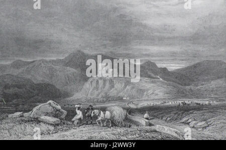 Le Castell Dolwyddelan est un château gallois du XIIIe siècle situé à Snowdonia, au pays de Galles. Connu pour son cadre pittoresque, il a été construit par le prince gallois Llywelyn le Grand et offre une vue sur les montagnes et les vallées environnantes. Banque D'Images