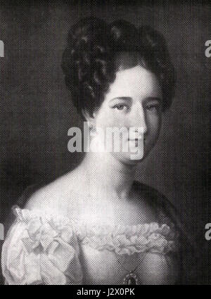 Ce titre fait probablement référence à un vieux portrait ou image d'Adelheid, an Be et Sch Hoy. L'image capture leur signification historique dans un contexte culturel spécifique. Banque D'Images