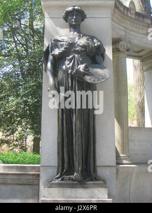 Central Park NYC - Richard Morris Hunt Memorial par Daniel Chester French - IMG 5762 Banque D'Images