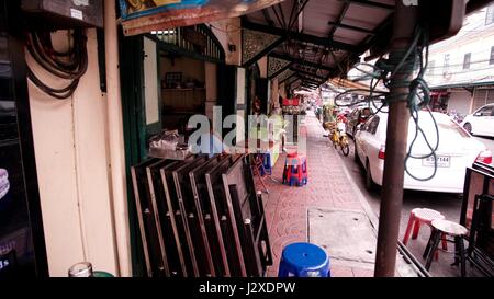 Pas de soi dans Chinatown Bangkok Thaïlande Banque D'Images