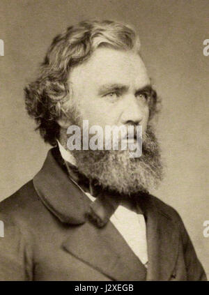 Austen Henry Layard, archéologue et homme politique britannique, est connu pour ses fouilles en Mésopotamie. Cette image, prise vers les années 1860, représente probablement Layard pendant son séjour au moyen-Orient où il effectuait des recherches archéologiques. Banque D'Images