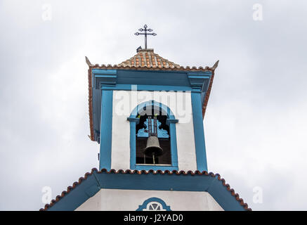 Chapelle de Nossa Senhora dos Anjos Bell Tower - Mariana, Minas Gerais, Brésil Banque D'Images