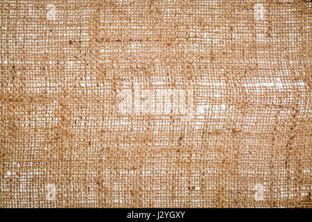 Fond de toile de jute (côté inférieur de l'apprêté et étiré art canvas) Banque D'Images