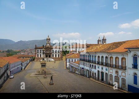 Tiradentes Square - Ouro Preto, Minas Gerais, Brésil Banque D'Images