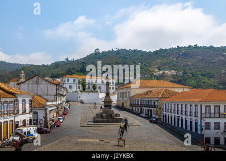 Tiradentes Square - Ouro Preto, Minas Gerais, Brésil Banque D'Images