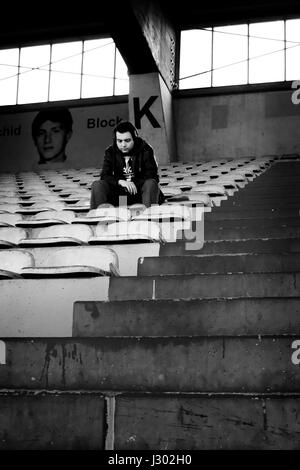 Jour de match à Krefeld's Grotenburg Stadium Banque D'Images