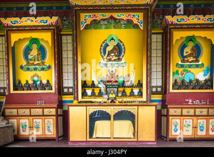 Dédiés au peuple du Tibet, le peuple tibétain bouddhiste de Mongolie à Bloomington, Indiana, offre un cadre paisible pour la méditation et Banque D'Images