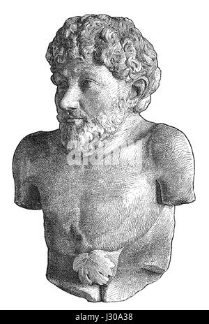 Ésope, c. 620-564 avant notre ère, un fabuliste grec et le conteur Banque D'Images