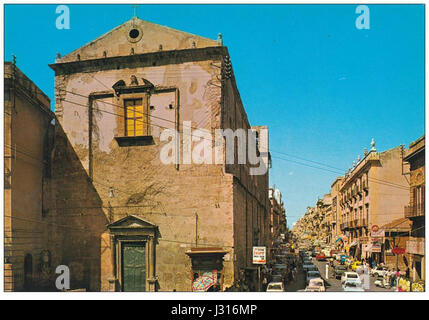 Vecchia foto della Chiesa di Sant'Oliva, Alcamo Banque D'Images