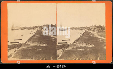 Vue à vol d'oiseau de Saint Augustine, Floride, de l'ancien Fort espagnol et en regardant vers le sud (NYPL b11707422-G90F145 034ZF) Banque D'Images