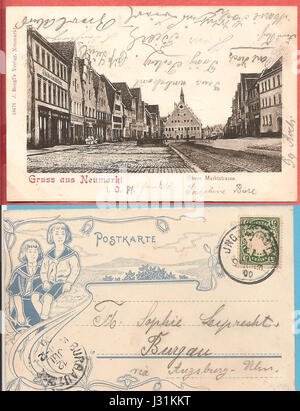 AK Neumarkt - Oberer Markt um 1900 Banque D'Images