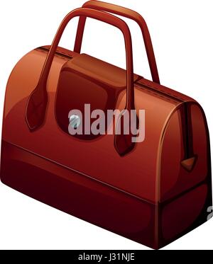 En illustration couleur brun Hangbag Illustration de Vecteur