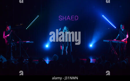 Milwaukee, Wisconsin, États-Unis. Apr 30, 2017. Shaed se produit en concert à Turner Hall Ballroom à Milwaukee, Wisconsin. Ricky Bassman/Cal Sport Media/Alamy Live News Banque D'Images