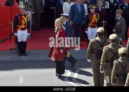 Marid, Espagne. 2 mai, 2017. Cristina Cifuentes lors de célébration du jour de la Communauté de Madrid au Real Casa de Correos, Madrid. 02/05/2017 Credit : Gtres más información en ligne Comuniación,S.L./Alamy Live News Banque D'Images