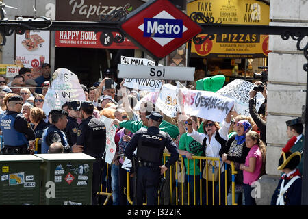 Marid, Espagne. 2 mai, 2017. à la célébration de la journée de la Communauté de Madrid au Real Casa de Correos, Madrid. 02/05/2017 Credit : Gtres más información en ligne Comuniación,S.L./Alamy Live News Banque D'Images