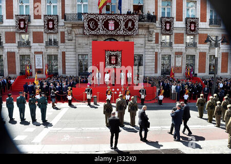 Marid, Espagne. 2 mai, 2017. à la célébration de la journée de la Communauté de Madrid au Real Casa de Correos, Madrid. 02/05/2017 Credit : Gtres más información en ligne Comuniación,S.L./Alamy Live News Banque D'Images