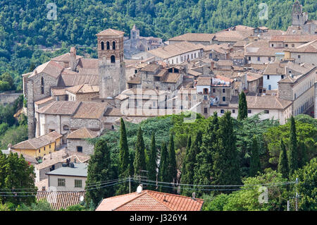 Vue panoramique de Narni. L'Ombrie. L'Italie. Banque D'Images