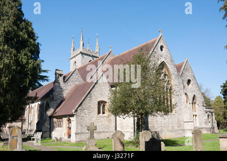 Ewell St. Mary's Parish Church, London Road, Ewell, Surrey, Angleterre, Royaume-Uni Banque D'Images