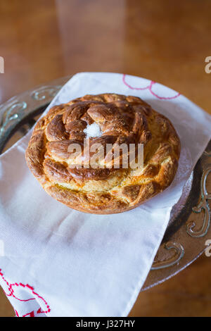 Pain Challah at Wedding Reception Banque D'Images