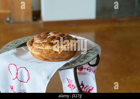 Pain Challah at Wedding Reception Banque D'Images