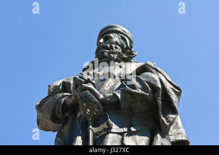 Giuseppe Garibaldi Statue en bronze. Parme. Emilia-Romagna. L'Italie. Banque D'Images