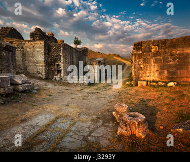 Ruines de l'ancienne ville romaine Salona près de Split en Croatie Banque D'Images