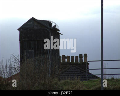 Glasgow pigeonnier pigeonnier ou ' doocat' harland road fire Banque D'Images