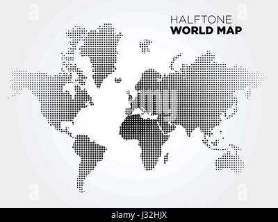 Carte du monde vector illustration Illustration de Vecteur