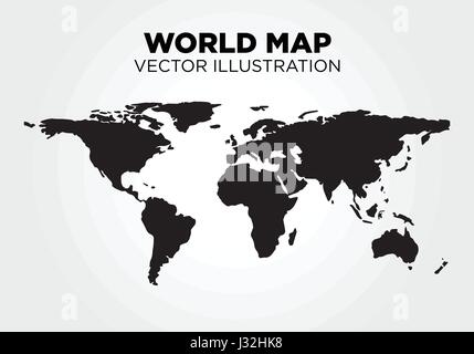 Carte du monde vector illustration Illustration de Vecteur