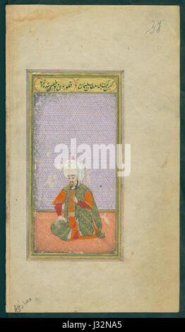 BASA-822K-1-77-17 une Shemailname-Shahnameh --al-Osman Banque D'Images