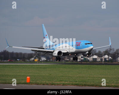 PH-FFT Pays-bas TUI Airlines Boeing 737-86N(WL) à Schiphol (AMS - EHAM), les Pays-Bas pic1 Banque D'Images