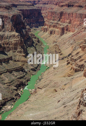 Dans le fleuve Colorado rapids en y domaine de grand canyon national park, arizona Banque D'Images