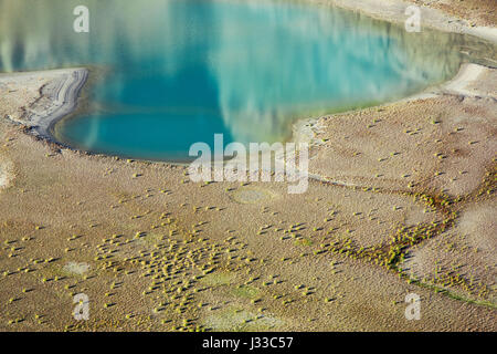 Sandersee le lac situé à l'extrémité de la Pasterze Glacier, sous le Grossglockner, Hohe Tauern, Autriche Banque D'Images