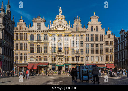 Dans la guilde historique Grand Place, Bruxelles, Belgique Banque D'Images