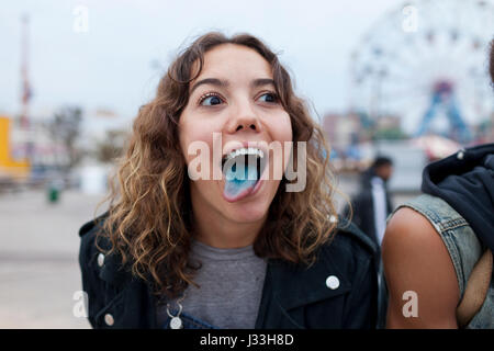 Les jeunes portrait blue tongue