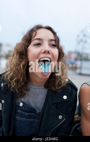 Les jeunes portrait blue tongue