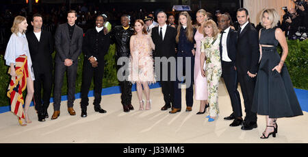 Les célébrités qui fréquentent le Metropolitan Museum of Art Costume Institute Gala-bénéfice 2017, à New York, USA. ASSOCIATION DE PRESSE Photo. Photo date : lundi 1er mai 2017. Voir PA Story SHOWBIZ Gala. Crédit photo doit se lire : Aurore Marechal/PA Wire Banque D'Images