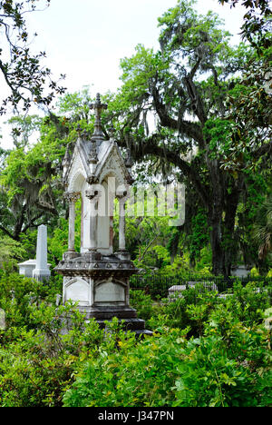 Cimetière Bonaventure historique Savannah Géorgie Avril 2017 Banque D'Images