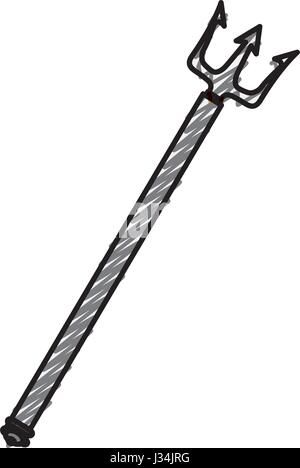 Trident droit Illustration de Vecteur