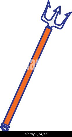 Trident droit Illustration de Vecteur