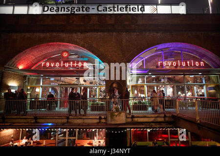 Le centre-ville de Manchester Deansgate Locks zone Castlefield Banque D'Images